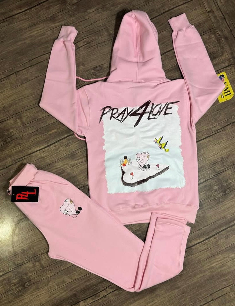 Pink ‘Luv Island’ Sweatsuit