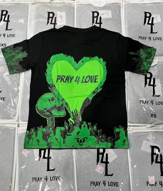 ‘Skully’ V2.0 Slime Green Graphic Tee