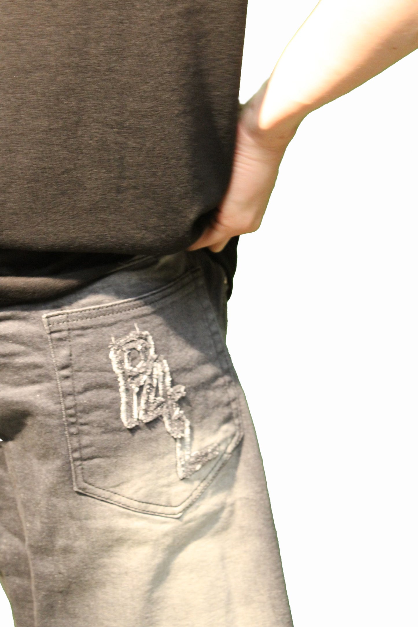 P4L Ash Grey Jean Shorts