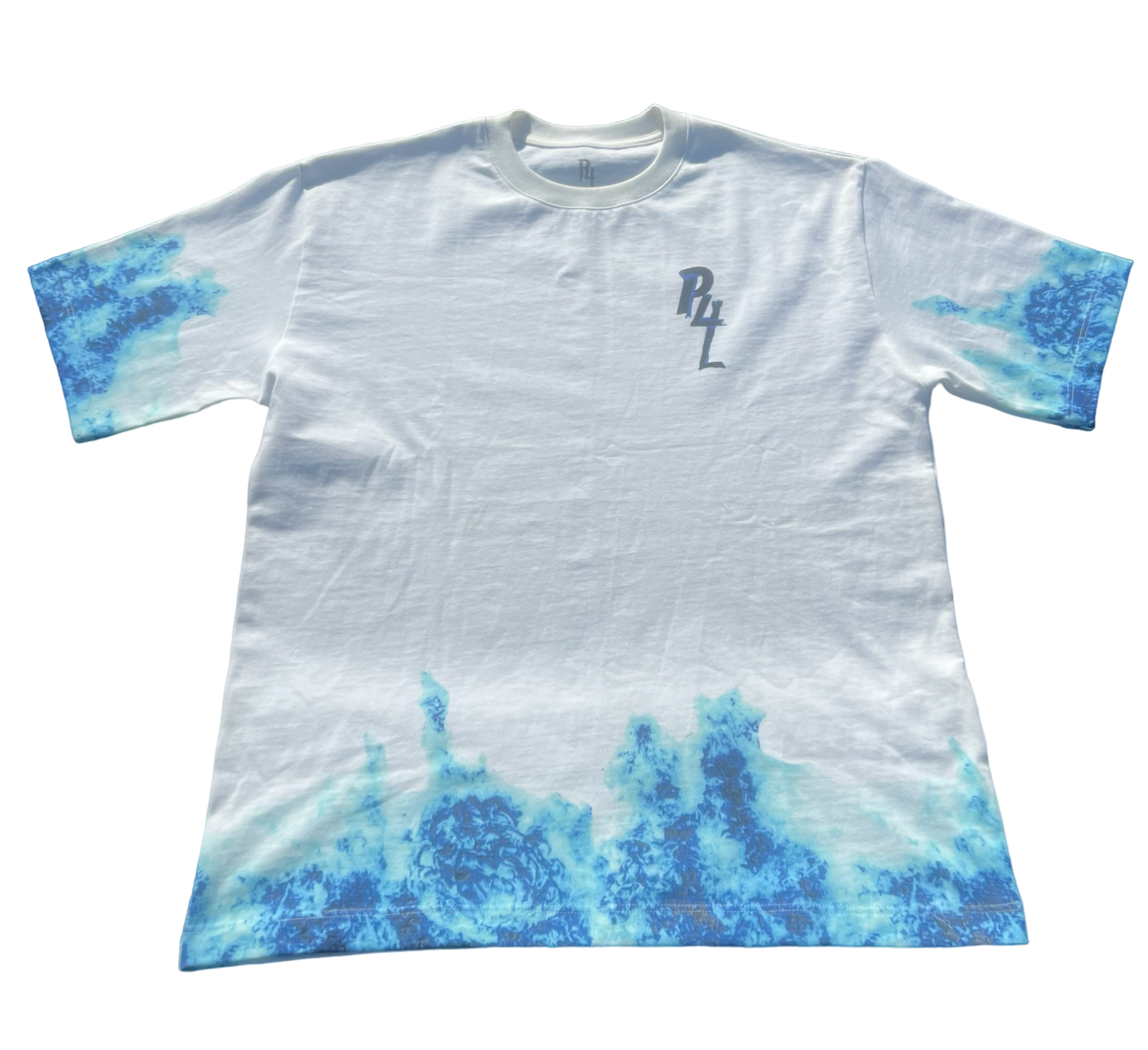 'Skully' Sky Blue Graphic Tee